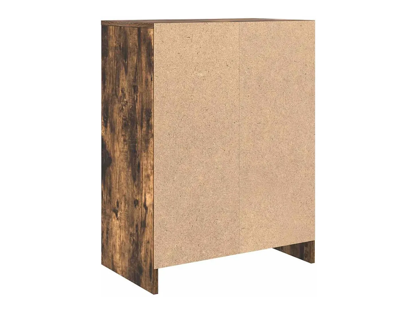 Aparador roble ahumado 57x34x76 cm madera de ingeniería