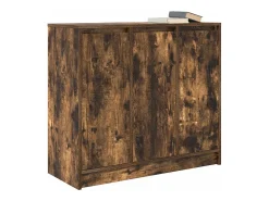 Aparador roble ahumado 85x34x76 cm madera de ingeniería