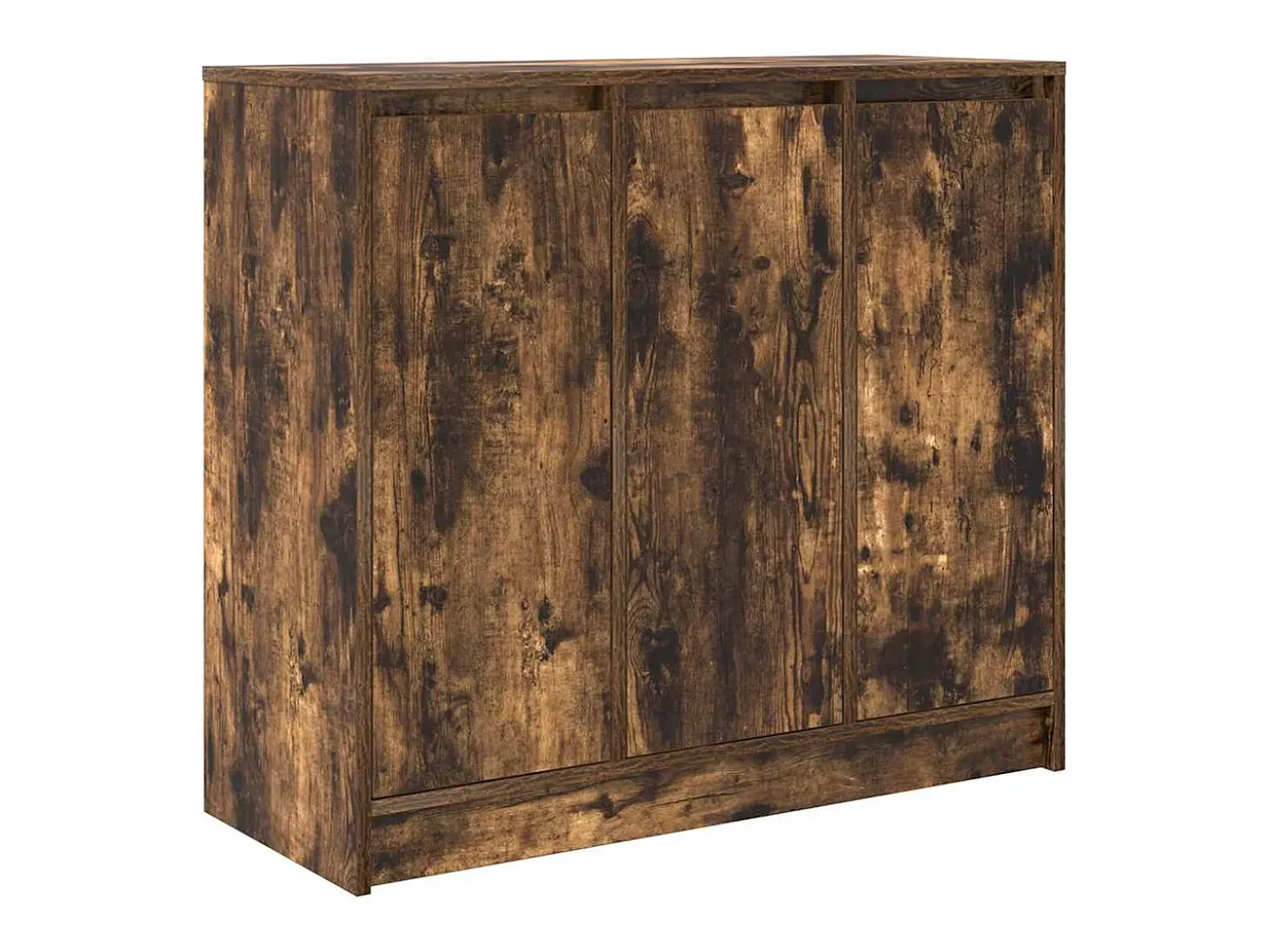 Aparador roble ahumado 85x34x76 cm madera de ingeniería