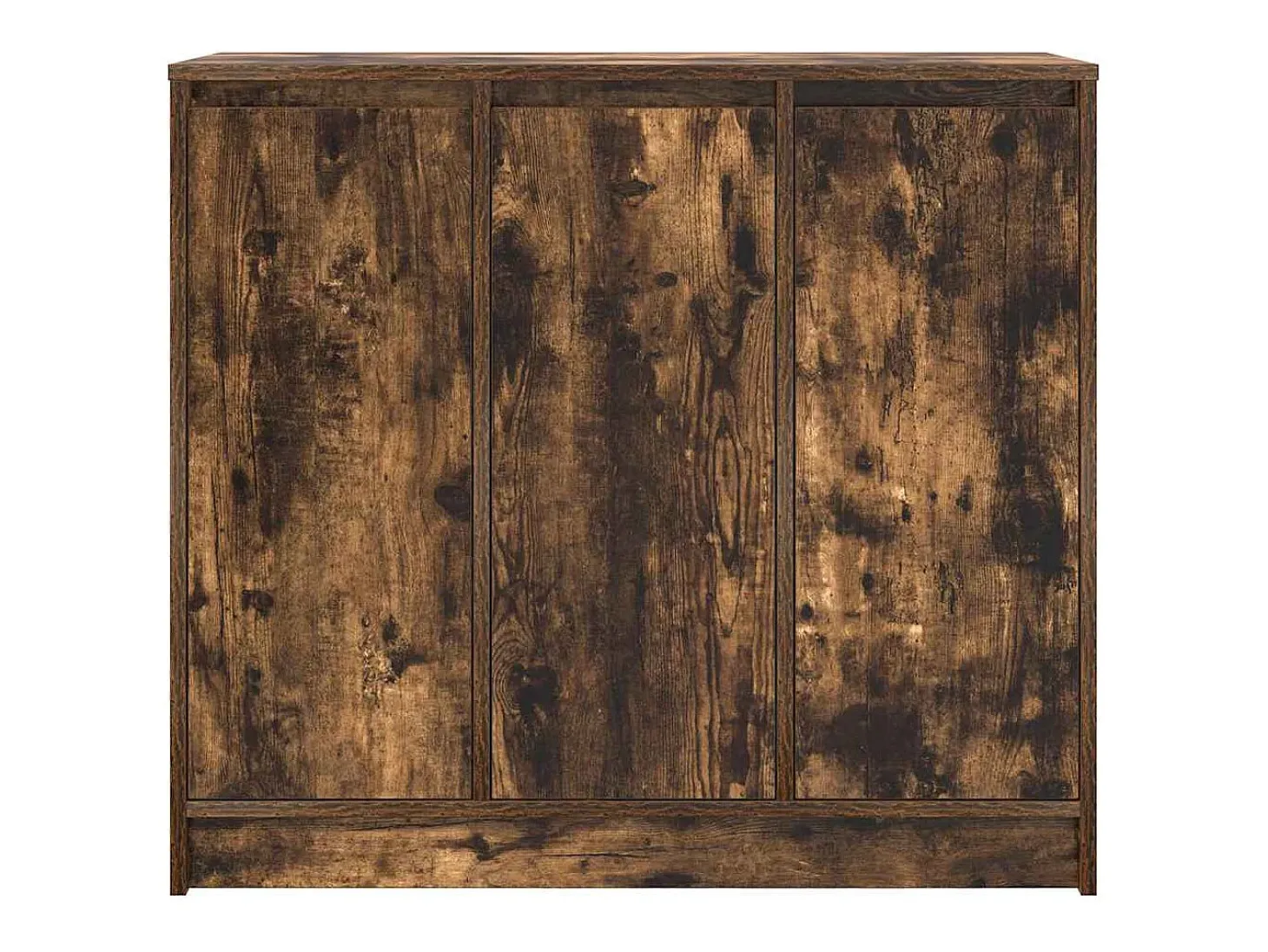 Aparador roble ahumado 85x34x76 cm madera de ingeniería