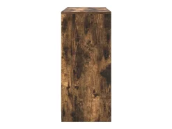 Aparador roble ahumado 85x34x76 cm madera de ingeniería