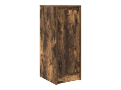 Aparador roble ahumado 29,5x34x76 cm madera de ingeniería
