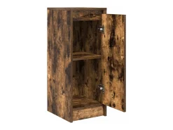 Aparador roble ahumado 29,5x34x76 cm madera de ingeniería