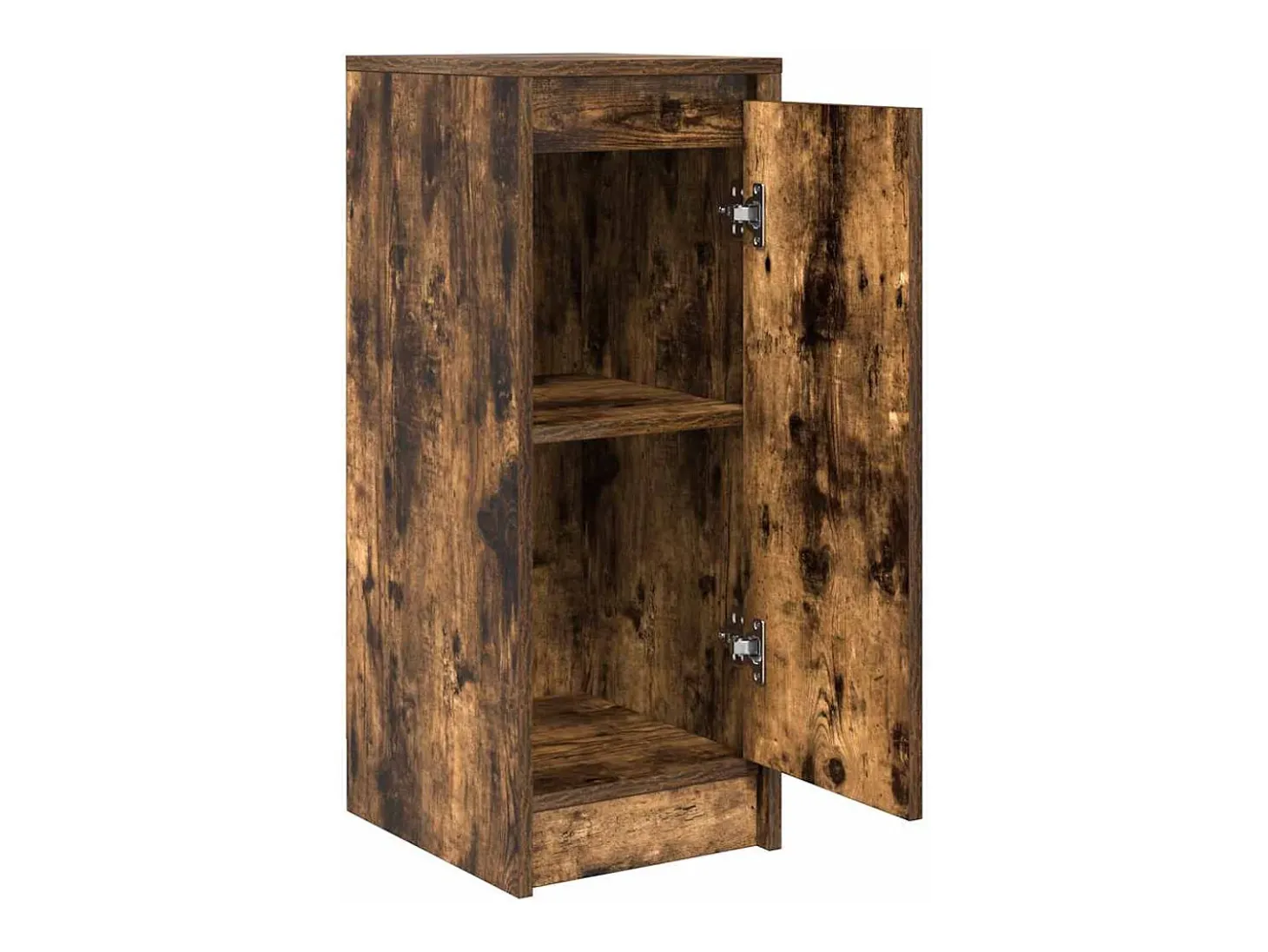 Aparador roble ahumado 29,5x34x76 cm madera de ingeniería