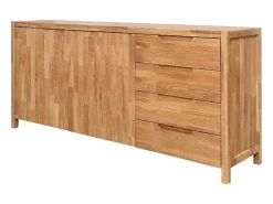 Aparador roble macizo 2 puertas 4 cajones Nelson 188 cm