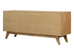 Aparador roble macizo miel 2 puertas 2 cajones Orion 165 cm