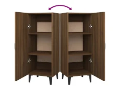 Aparador Roble Marrón 34,5x34x90 cm Madera de ingeniería