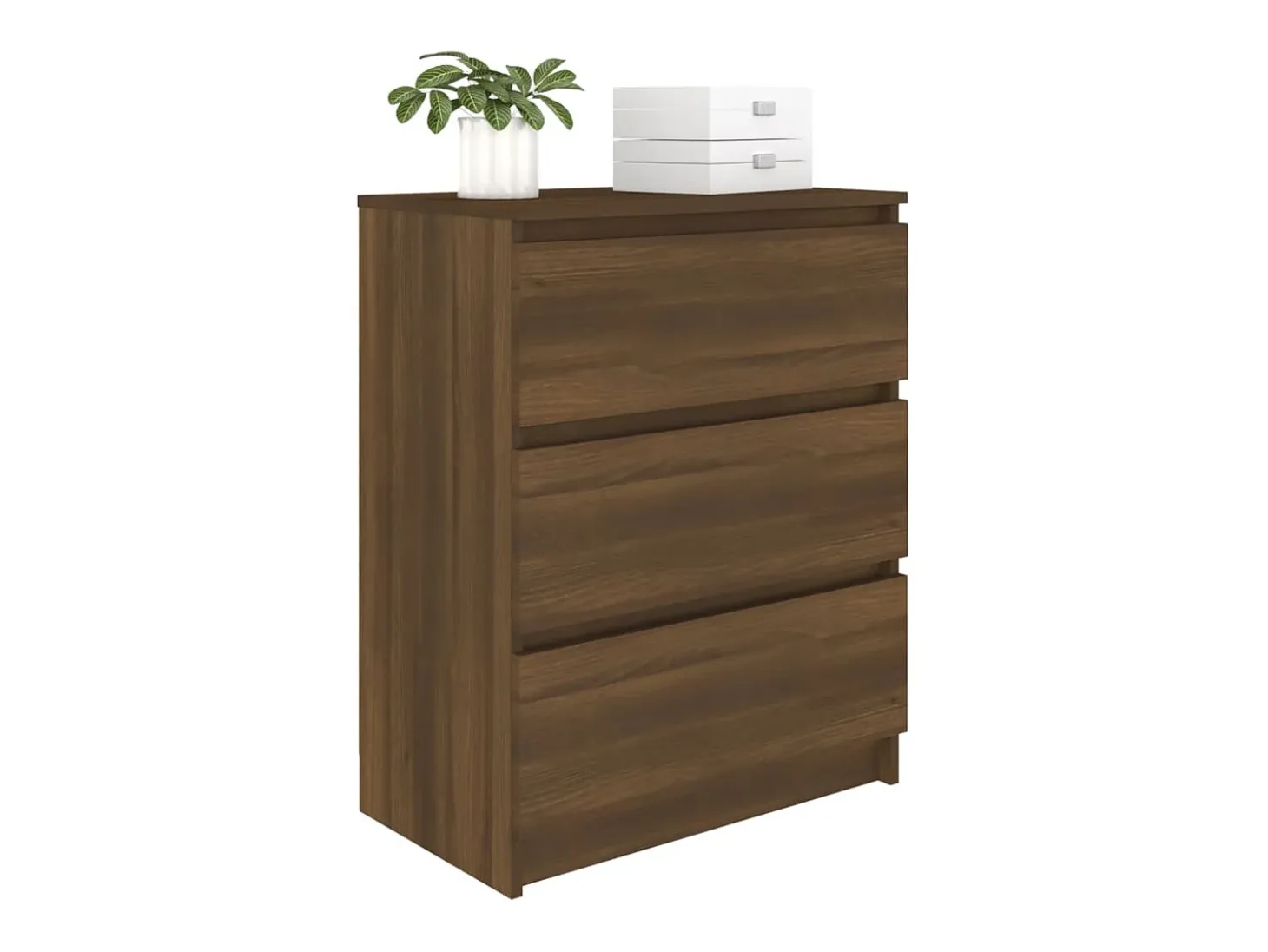Aparador Roble marrón 60x35x76 cm Madera de ingeniería