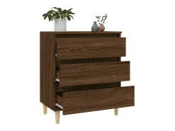 Aparador Roble Marrón 60x35x70 cm Madera de ingeniería
