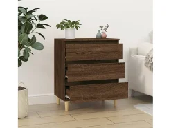 Aparador Roble Marrón 60x35x70 cm Madera de ingeniería