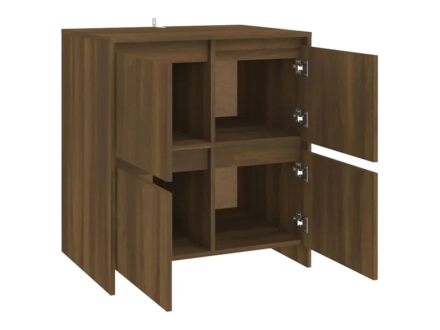 Aparador Roble Marrón 70x41x75 cm Madera de ingeniería