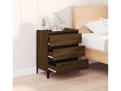 Aparador Roble Marrón 60x35x70 cm Madera de ingeniería