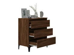 Aparador Roble Marrón 60x35x70 cm Madera de ingeniería