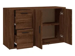 Aparador Roble Marrón 100x33x59,5 cm Madera de ingeniería