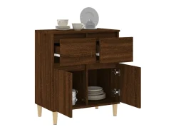 Aparador Roble Marrón 60x35x70 cm Madera de ingeniería