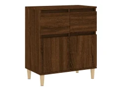 Aparador Roble Marrón 60x35x70 cm Madera de ingeniería