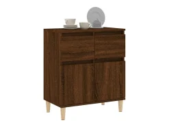 Aparador Roble Marrón 60x35x70 cm Madera de ingeniería