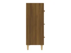 Aparador Roble Marrón 70x34x90 cm Madera de ingeniería