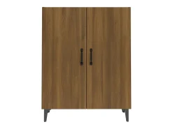 Aparador Roble Marrón 70x34x90 cm Madera de ingeniería