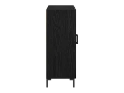 Aparador Roble Negro 69.5 x 34 x 90 cm Madera contrachapada