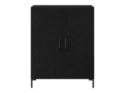 Aparador Roble Negro 69.5 x 34 x 90 cm Madera contrachapada