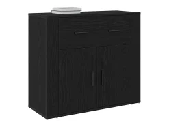 Aparador Roble Negro 80 x 33 x 70 cm Madera contrachapada