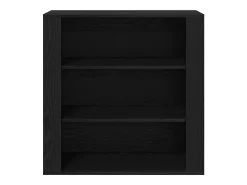 Aparador Roble negro 80 x 33 x 150 cm Madera contrachapada