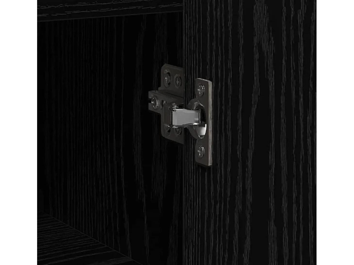 Aparador Roble Negro 45 x 35 x 75 cm Madera contrachapada
