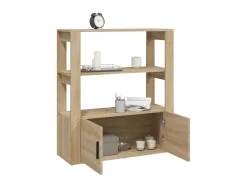 Aparador Roble Sonoma 80x30x90 cm Madera de ingeniería