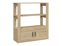 Aparador Roble Sonoma 80x30x90 cm Madera de ingeniería