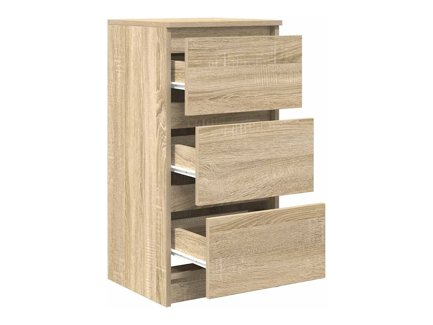 Aparador roble Sonoma 37,5x35x76 cm madera de ingeniería