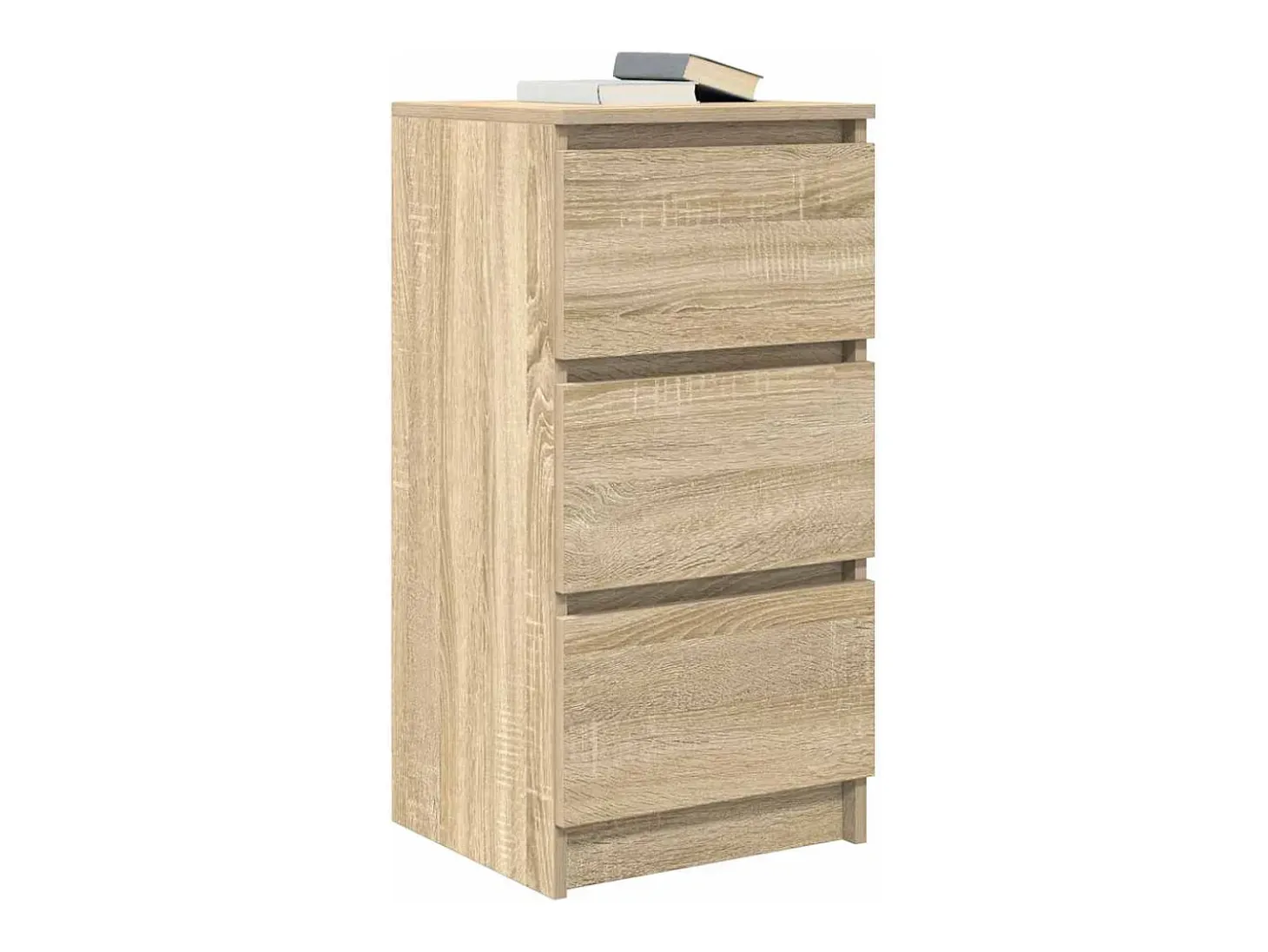 Aparador roble Sonoma 37,5x35x76 cm madera de ingeniería