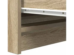 Aparador roble Sonoma 37,5x35x76 cm madera de ingeniería