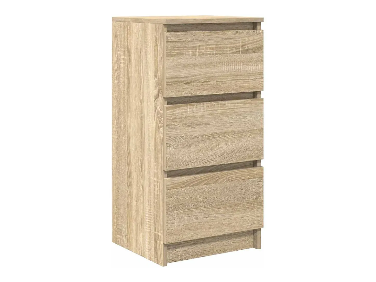 Aparador roble Sonoma 37,5x35x76 cm madera de ingeniería