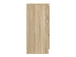 Aparador roble Sonoma 37,5x35x76 cm madera de ingeniería