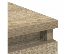 Aparador roble Sonoma 80x35x99 cm madera de ingeniería