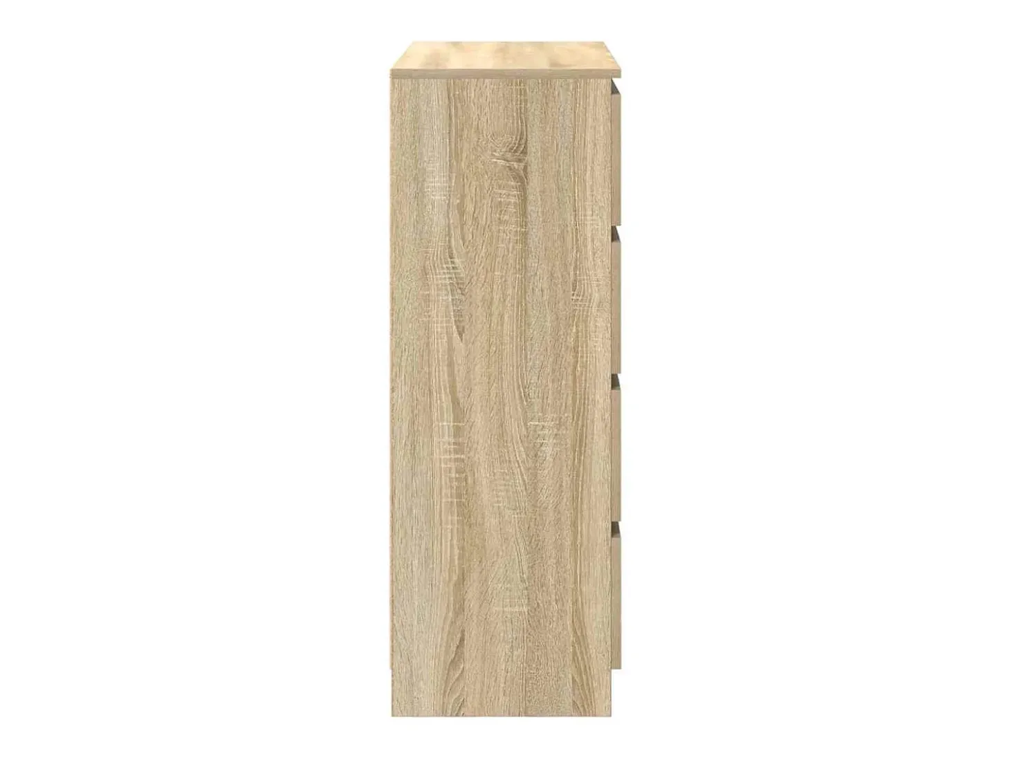 Aparador roble Sonoma 80x35x99 cm madera de ingeniería