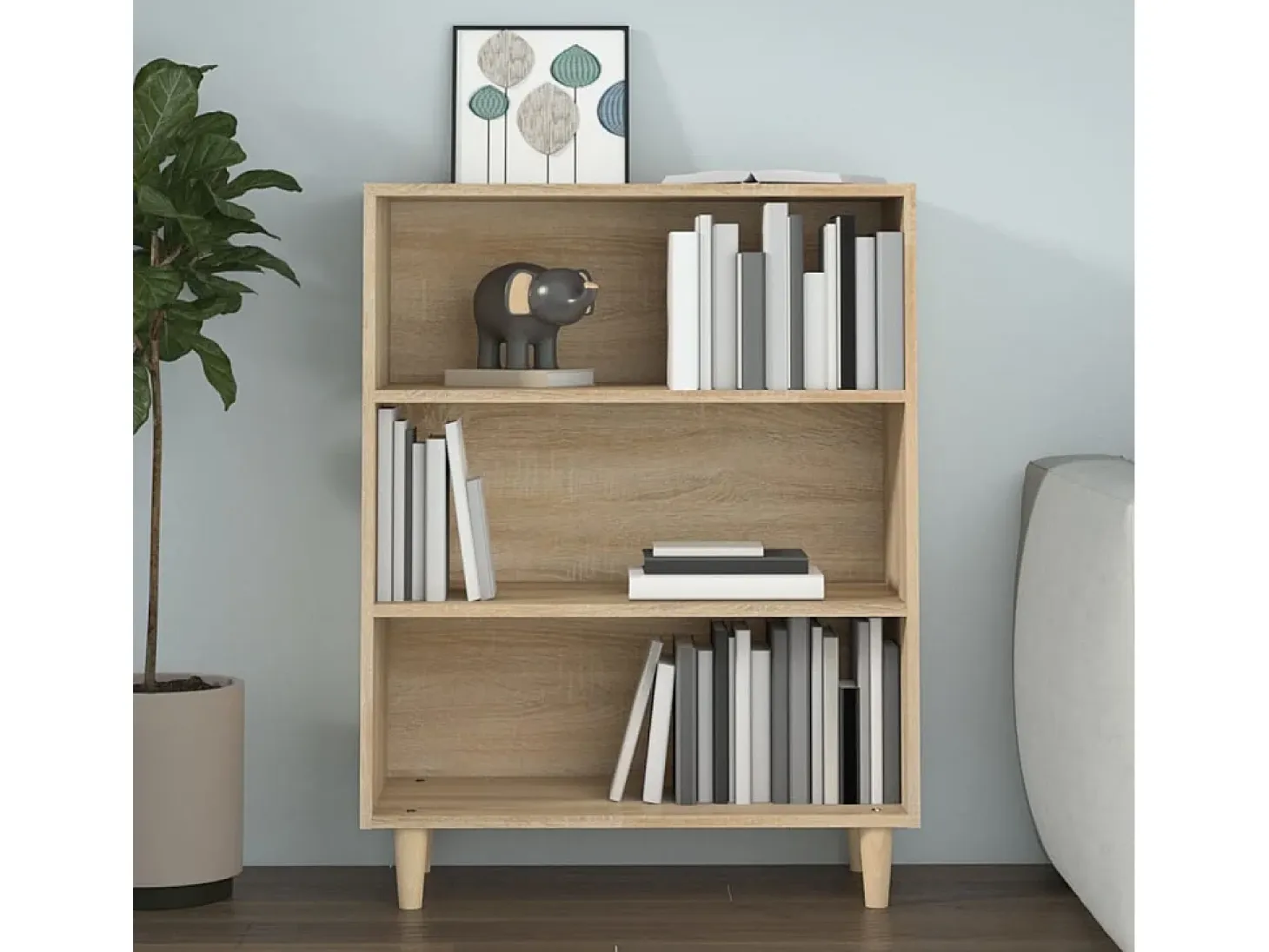 Aparador Roble Sonoma 69,5x32,5x90 cm Madera de ingeniería