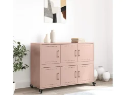 Aparador rosa 100,5x39x72 cm acero