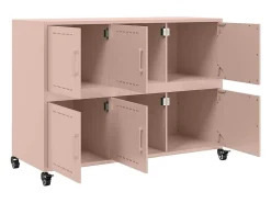 Aparador rosa 100,5x39x72 cm acero