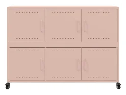 Aparador rosa 100,5x39x72 cm acero