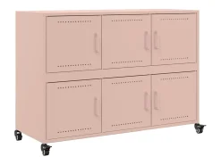 Aparador rosa 100,5x39x72 cm acero
