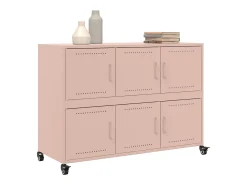 Aparador rosa 100,5x39x72 cm acero
