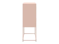 Aparador rosa 68,5x38,5x107 cm acero