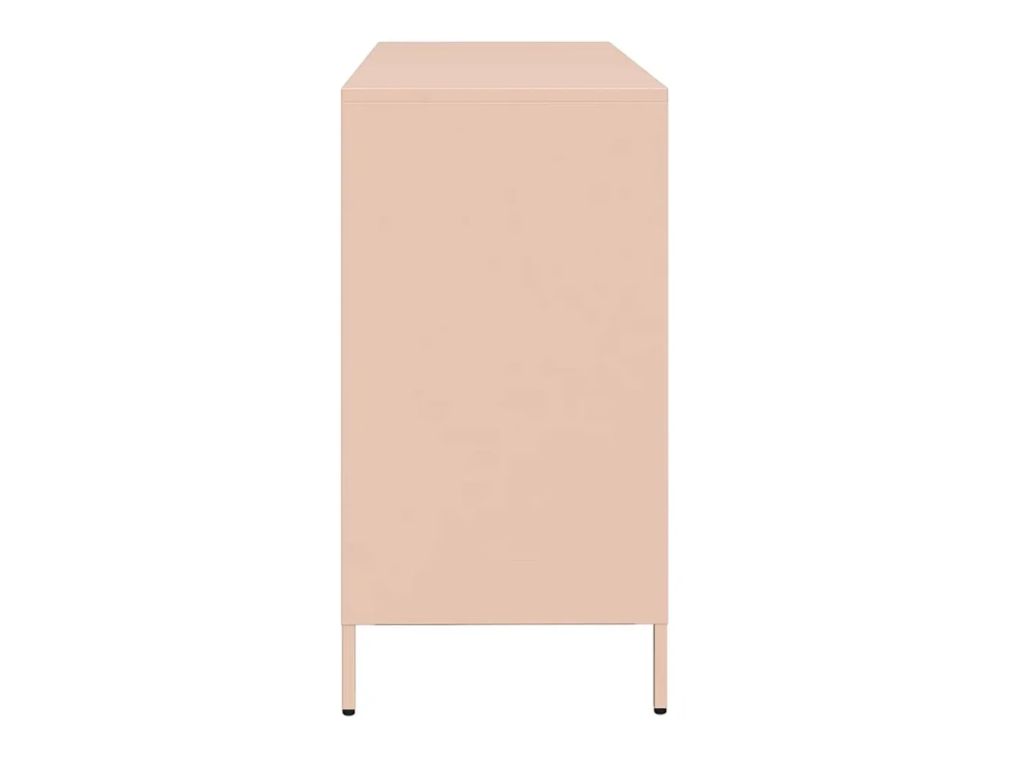 Aparador rosa 135x39x73,5 cm acero laminado en frío