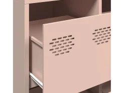 Aparador rosa 135x39x73,5 cm acero laminado en frío