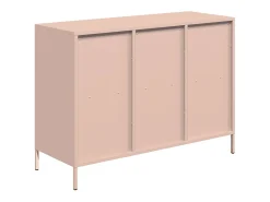 Aparador rosa 101,5x39x73,5 cm acero laminado en frío