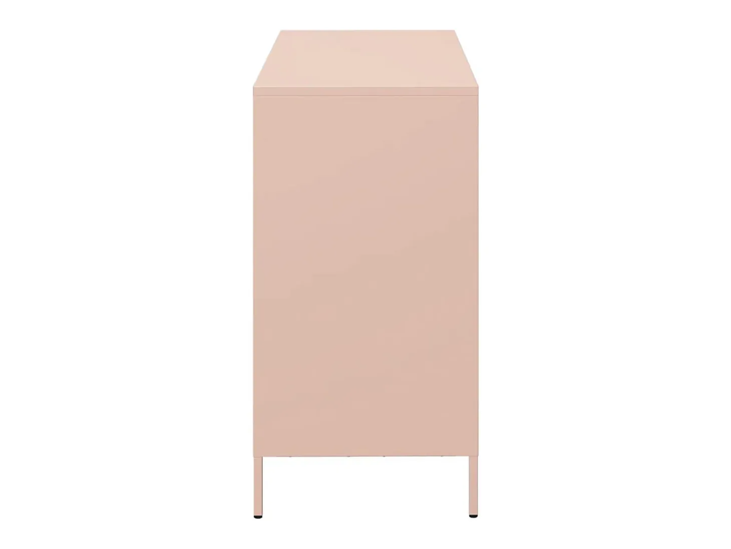 Aparador rosa 101,5x39x73,5 cm acero laminado en frío