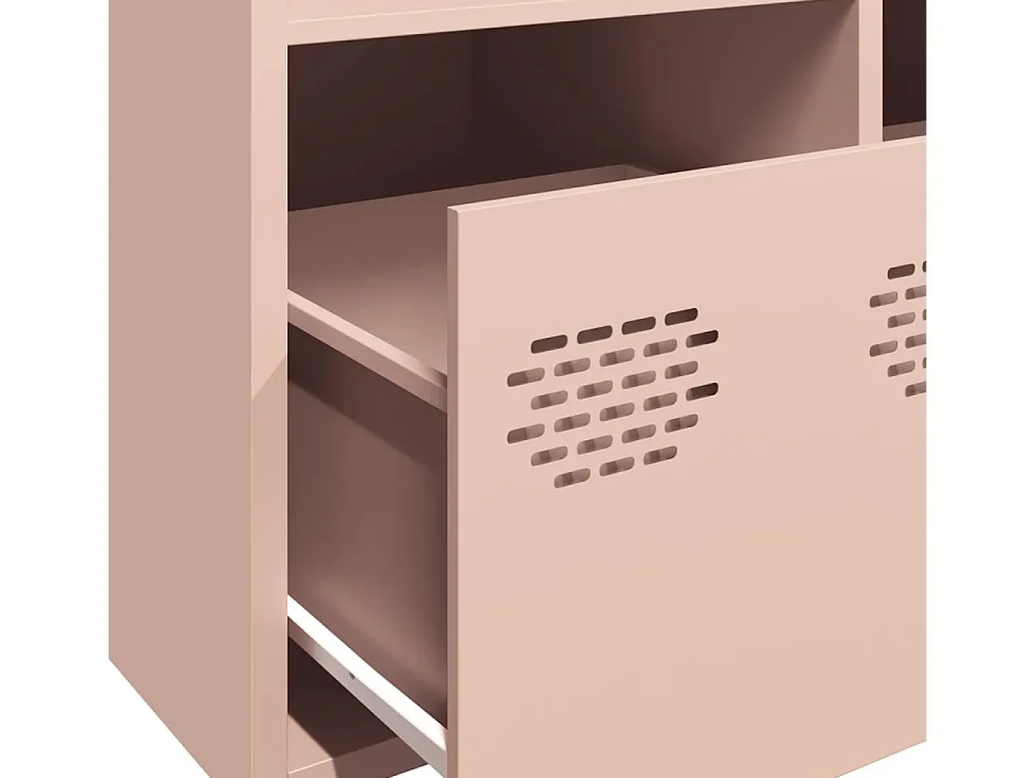 Aparador rosa 101,5x39x73,5 cm acero laminado en frío