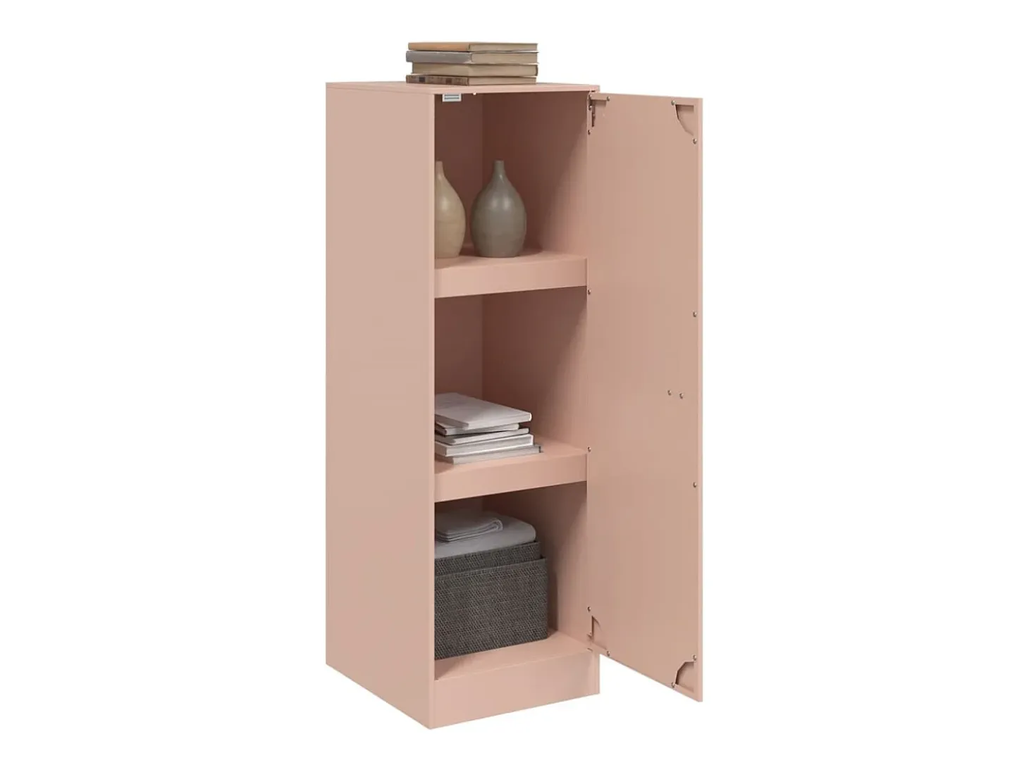 Aparador rosa 34,5x39x107 cm acero
